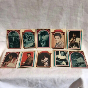 Vintage Elvis Presley Cards Collection 1978 10 cards Lot